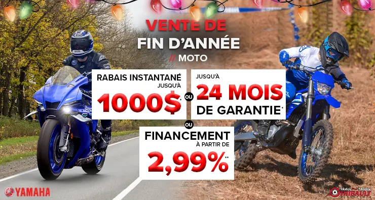 Yamaha – Vente de fin d’année – Moto