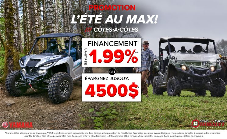 Yamaha – L’été au max ! – Côte à côte