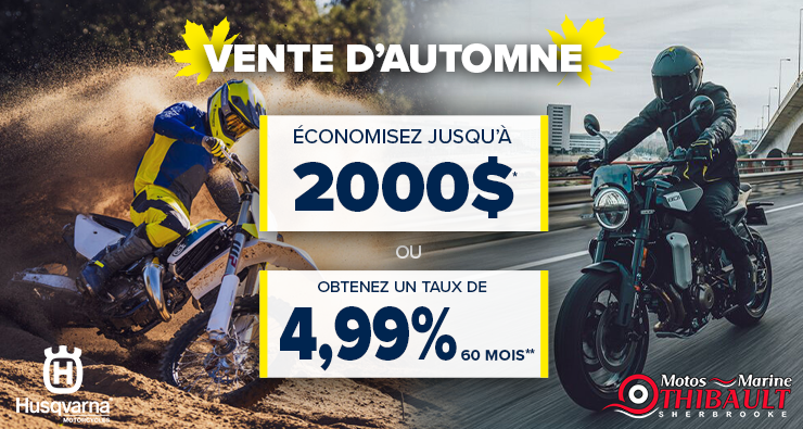 Husqvarna – Vente d’automne