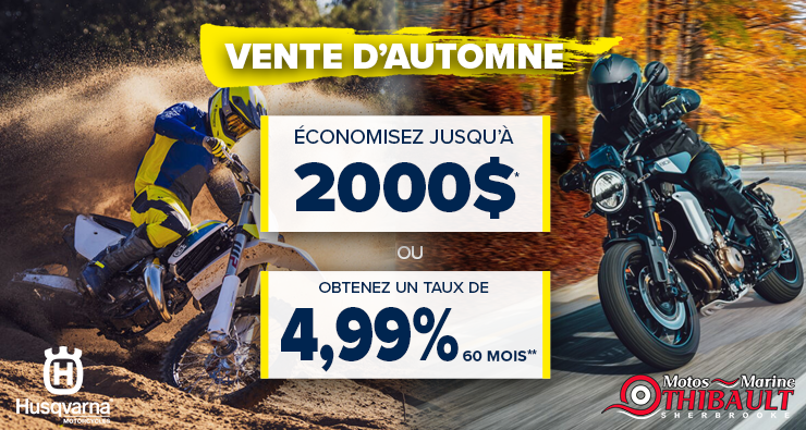 Husqvarna – Vente d’automne