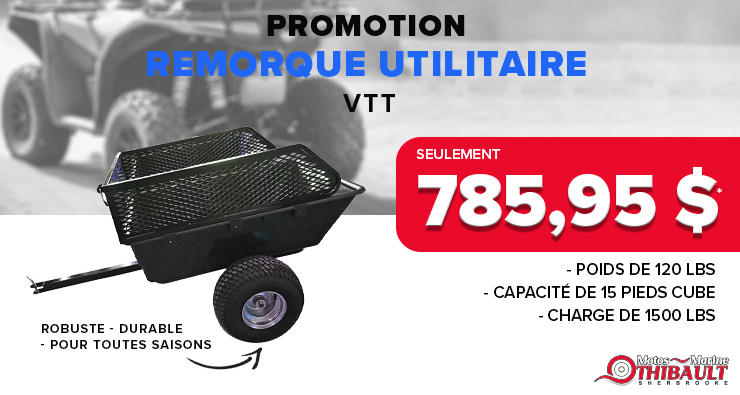 Remorque utilitaire pour VTT