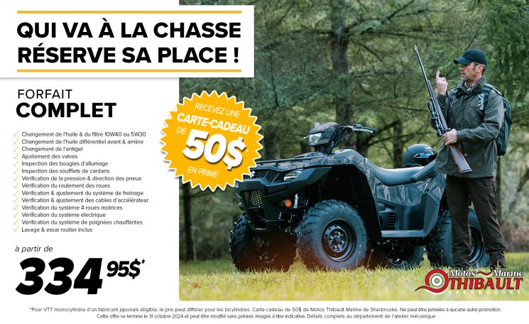 Qui va à la chasse réserve sa place !