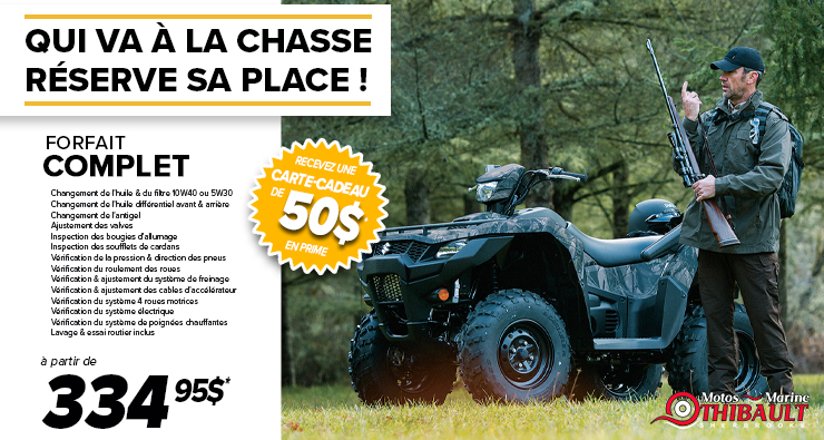 Qui va à la chasse réserve sa place !