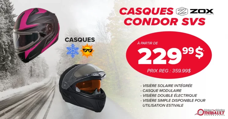 Casques Zox Condor SVS